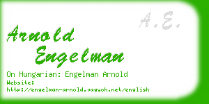 arnold engelman business card